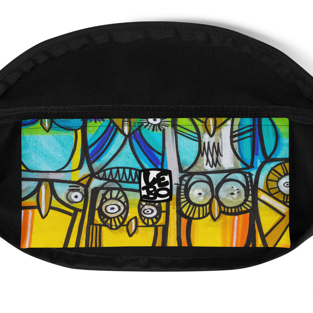 A Parliament of Rainbow Owls - Lebo Fanny Pack